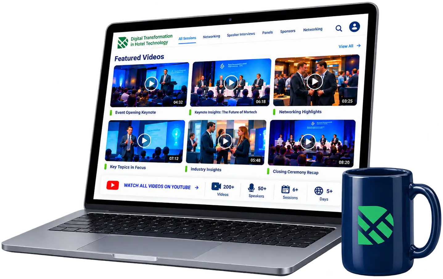 DHT APAC videos on laptop